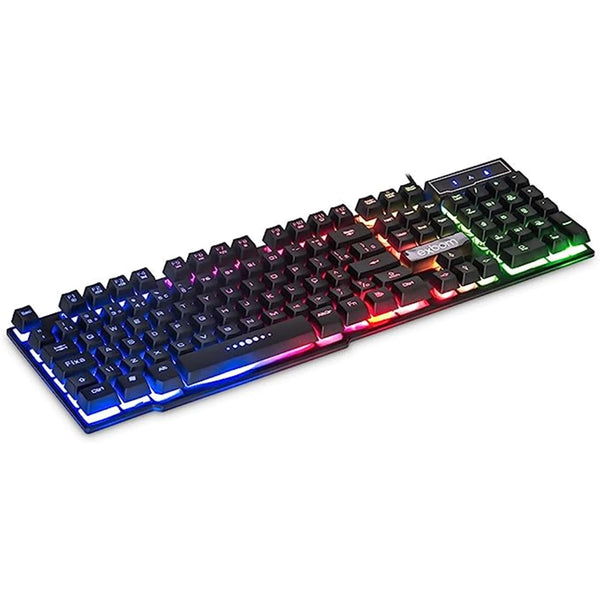 Teclado Gamer Semi Mecânico Com Led Rgb Usb Português/BR Pc Ps4