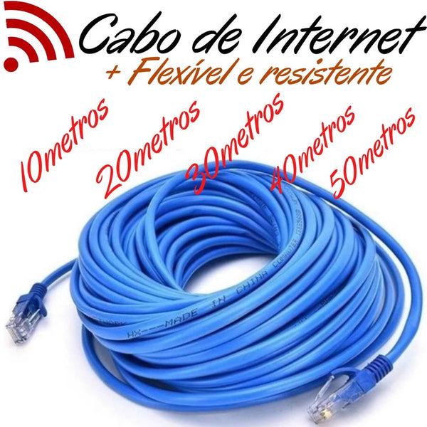 Cabo De Internet Para Uso Interno E Externo Ja Pronto Com Conector