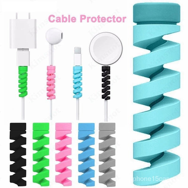 Protetor de Cabo de Carregamento para Clip Porta Telefone Celular com Organizador de Rato Carregador Gerenciamento USB