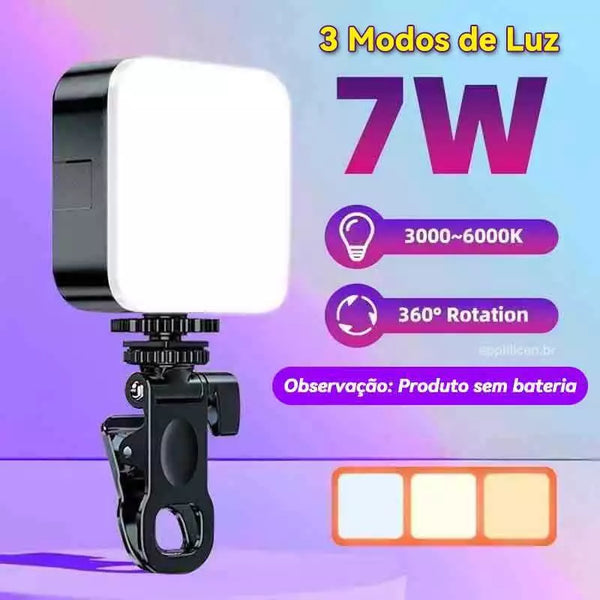 Iluminação Fotográfica Noturna De Preenchimento LED Luz De Vídeo De Lâmpada Portátil De Fotografia