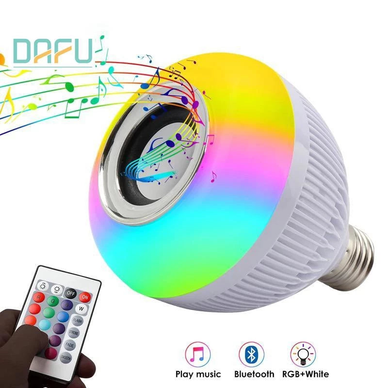 Lâmpada Bluetooth Led Caixa De Som com controle 12w