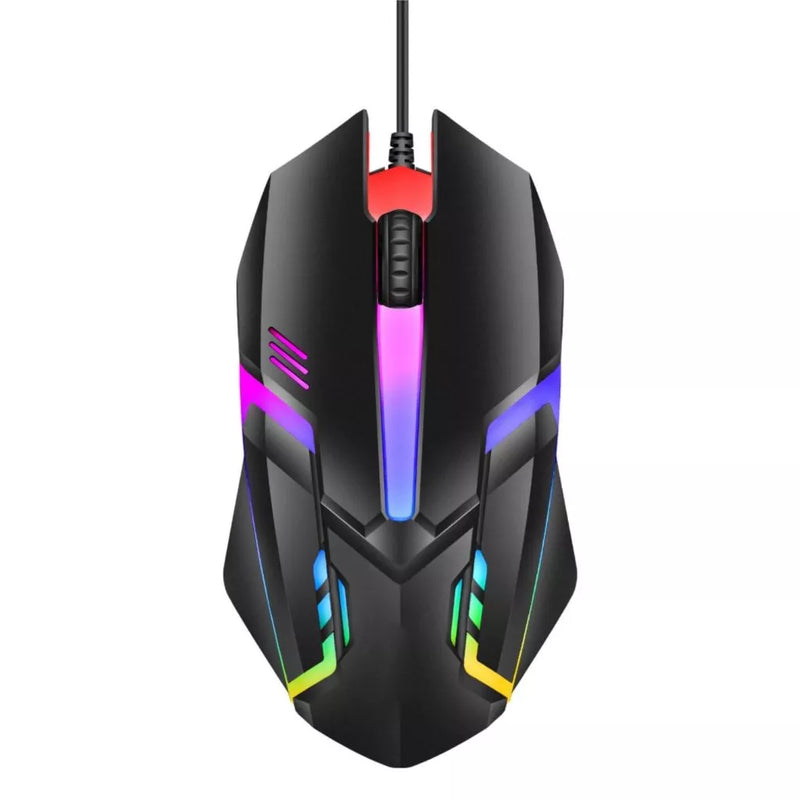 Kit Teclado Semi Mecânico + Mouse Gamer 3200dpi Rgb Led M300