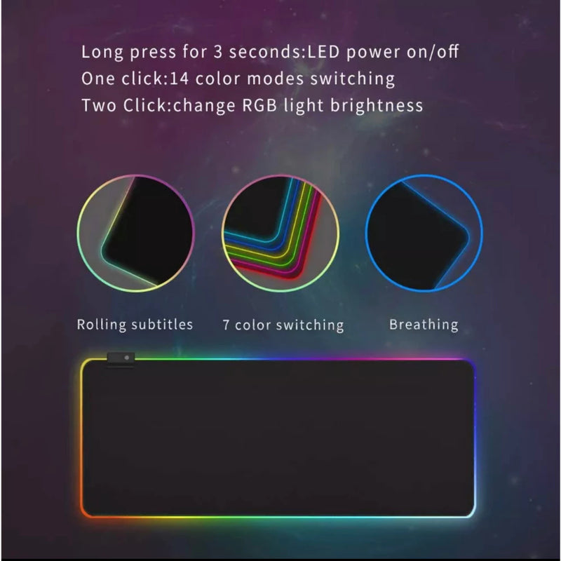 Mouse Pad Gamer Speed RGB