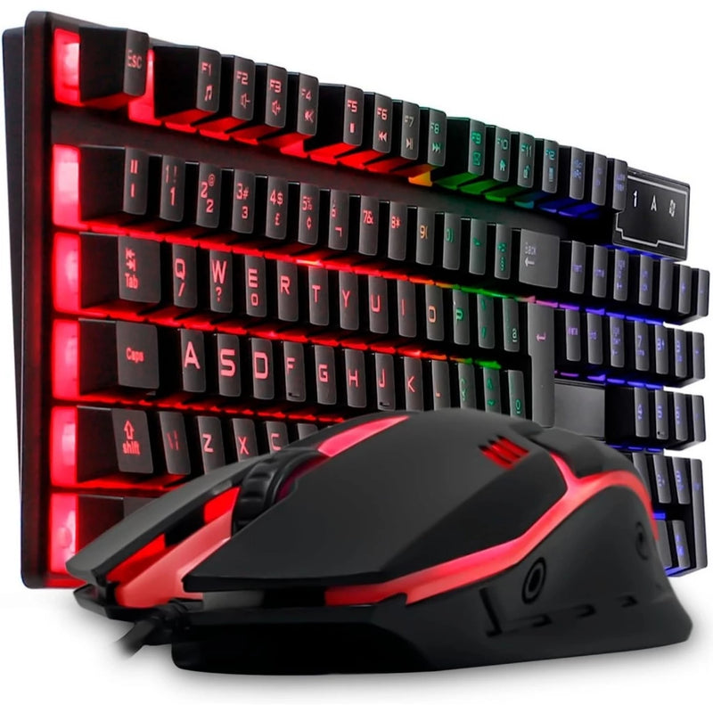 Teclado Gamer Semi Mecânico Com Led Rgb Usb Português/BR Pc Ps4