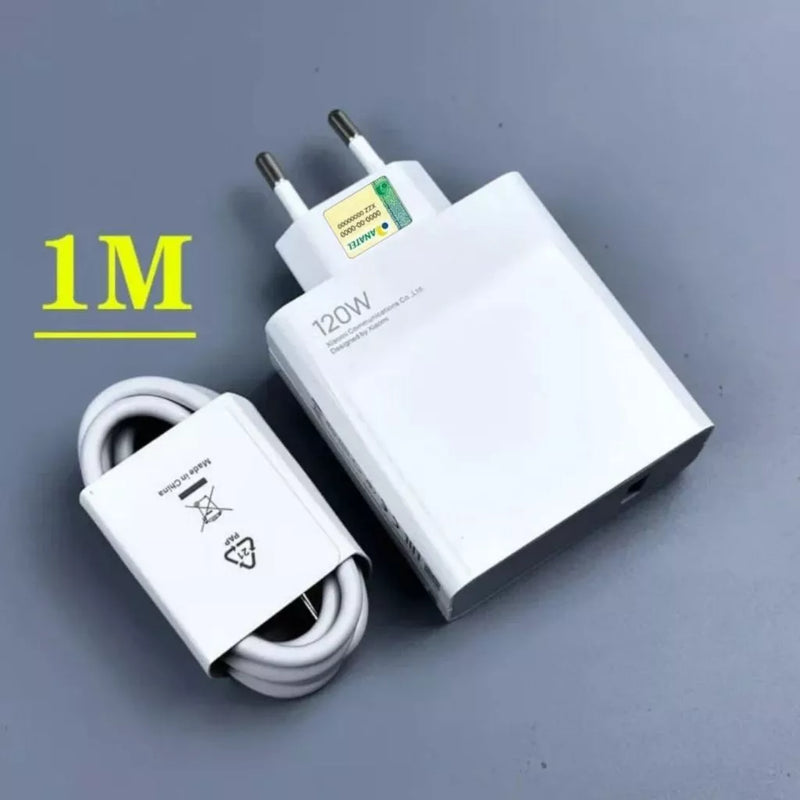 Carregador 120W Turbo Power Cabo 6A Usb com Saída Tipo-C