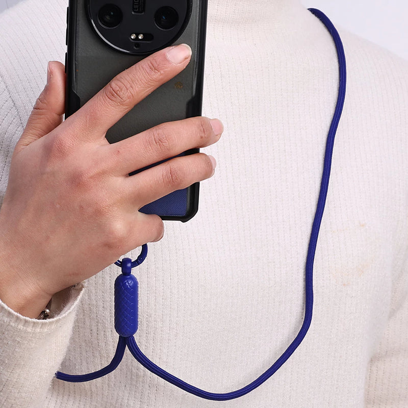 Cordão De Telefone De Corpo Cruzado Longo-Com Alça De Pescoço Ajustável Anti-Perda Para Celular